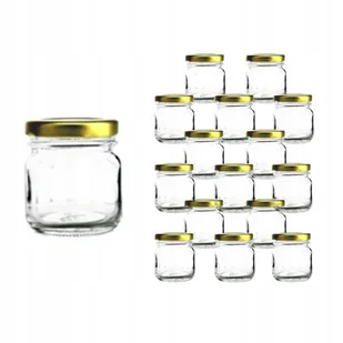 Słoik 40ml x100 słoiczki szklane zakrętki miód Z54 słoiki szklane małe - Pojemniki kuchenne Słoik 40ml x100 słoiczki szklane zakrętki miód Z54 słoiki szklane małe - Pojemniki kuchenne - miniaturka - grafika 1