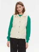 Kamizelki damskie - Tommy Hilfiger Bezrękawnik Classic WW0WW42463 Écru Regular Fit - miniaturka - grafika 1