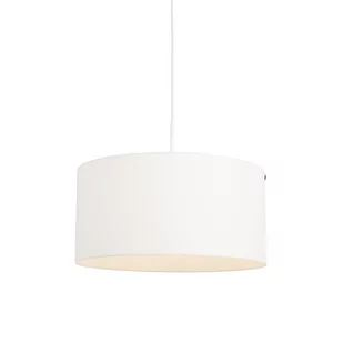 QAZQA Lampa wisząca biała klosz biały 50cm - Combi - Lampy sufitowe - miniaturka - grafika 1