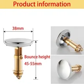 Korki do umywalek - Korek spustowy do zlewu 38 mm, mosiężny, do kuchni i wanny, praktyczny i wodoodporny - miniaturka - grafika 1