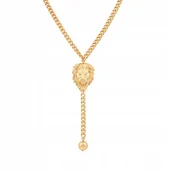 Naszyjniki - CHOKER Z LWEM I KULKĄ (C22/WIO/79AU) - miniaturka - grafika 1