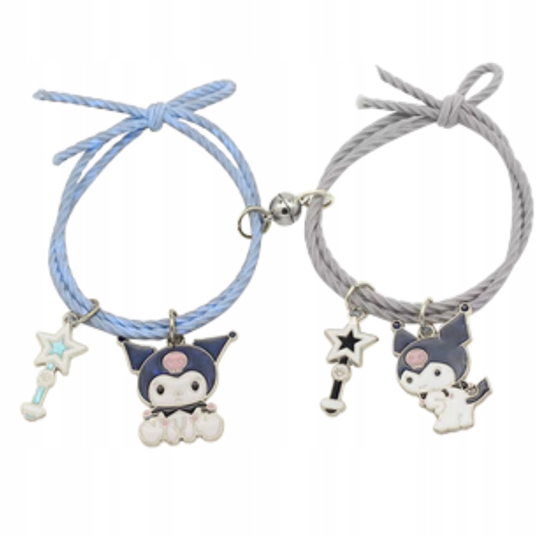 Bransoletki przyjaźni z motywem bajkowym - komplet 2 sztuki