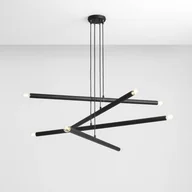 Lampy sufitowe - Aldex Tubo lampa wisząca 8-punktowa czarna 1072P1 - miniaturka - grafika 1