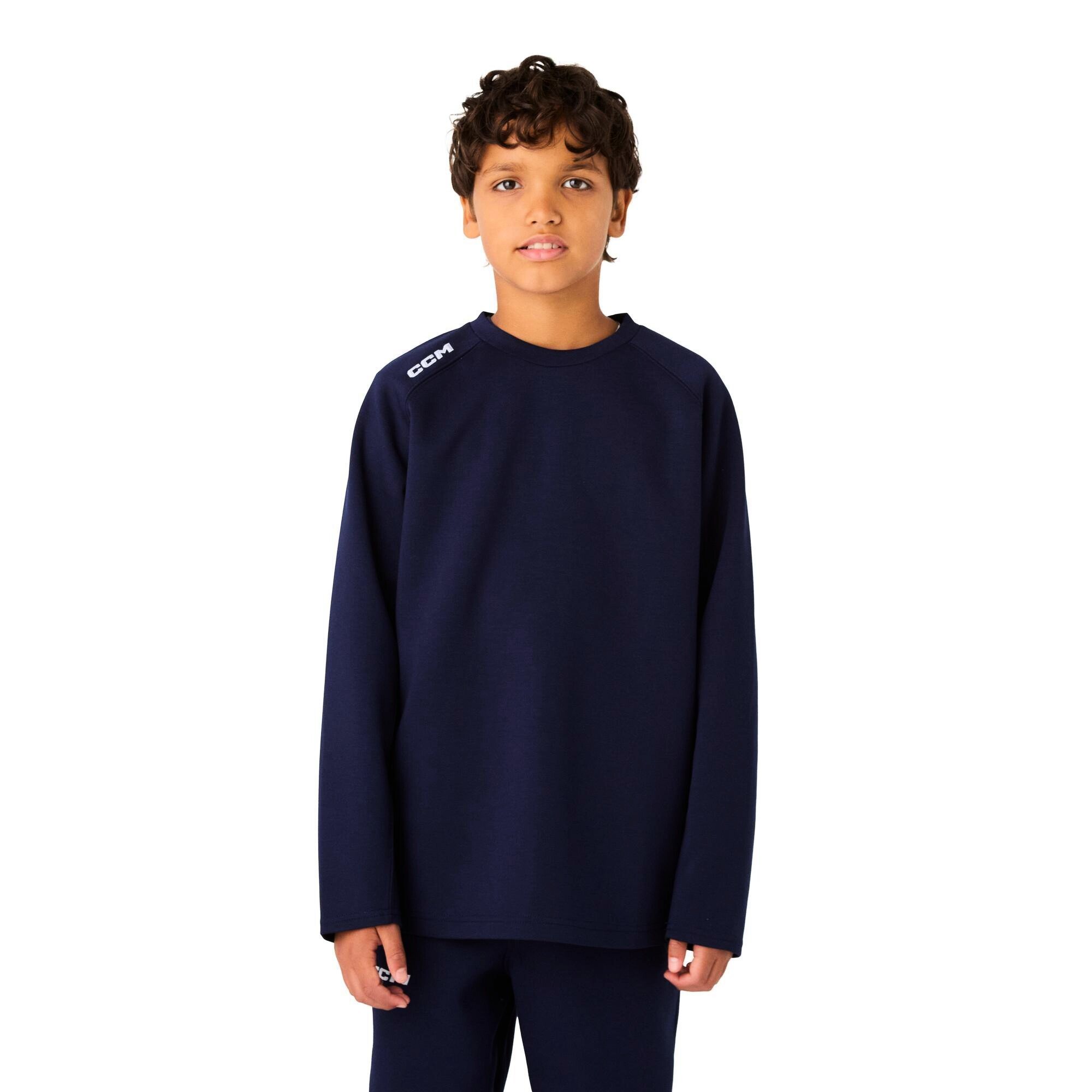 Bluza dziecięca CCM Team Locker Room Crew Neck Navy L