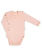 Body dla niemowląt - Niemowlęce body na długi rękaw łososiowe, Nicol,r.92 - miniaturka - grafika 1