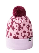 Czapki dla dzieci - Czapka dziecięca The North Face Kid's Ski Tuke Beanie - boysenberry / gradient floral print - miniaturka - grafika 1