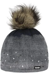 Czapka Dip Dye Lux Crystal by Eisbär, ciemnoniebieski, One Size - Czapki damskie - miniaturka - grafika 1