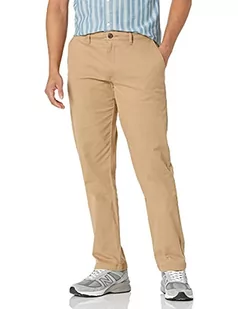 Amazon Essentials Męskie spodnie o prostym kroju w stylu casual stretch khaki, ciemny khaki brązowy, 42W x 32L - Spodenki męskie - miniaturka - grafika 1