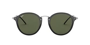 Ray-Ban Męskie okulary przeciwsłoneczne, Czarny (stelaż: czarny, szkło: zielony 901), - Okulary przeciwsłoneczne - miniaturka - grafika 1