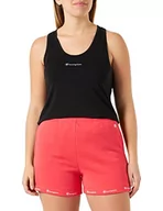 Spodenki damskie - Champion Damskie Legacy American Classics Powerblend Terry z wysokim stanem, regularne szorty, Czerwony, XS - miniaturka - grafika 1