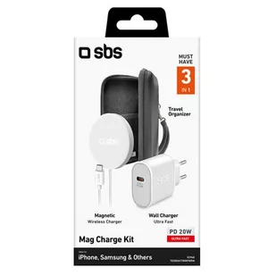 SBS Zestaw Kit 3in1 Travel Case - Ładowarki do telefonów - miniaturka - grafika 2