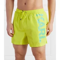 Kąpielówki męskie - Karl Lagerfeld Szorty kąpielowe karl logo short boardshorts | Regular Fit - miniaturka - grafika 1