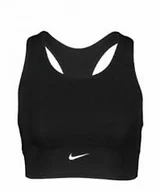 Koszulki i topy damskie - Nike Damska koszulka Df Swoosh bezszwowa Czarny/Dk Smoke Grey S DD3540 - miniaturka - grafika 1