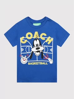 Koszulki dla chłopców - Benetton United Colors Of T-Shirt DISNEY 3096C1565 Niebieski Regular Fit - grafika 1