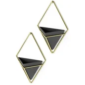 Donice - Umbra Zestaw 2 wiszących pojemników czarny/złot 470753-1137 470753-1137 - miniaturka - grafika 1