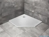 Brodziki prysznicowe - Radaway Doros Pt E Stone brodzik pięciokątny 100x80x5cm lewy biały SDRPT1080-01-04SL - miniaturka - grafika 1