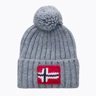 Czapki damskie - Czapka zimowa męska Napapijri Semiury 5 medium grey melange - miniaturka - grafika 1