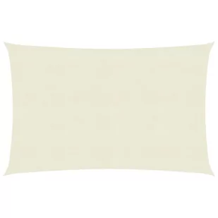 vidaXL Żagiel przeciwsłoneczny, 160 g/m, kremowy, 4x5 m, HDPE vidaXL - Parasole ogrodowe - miniaturka - grafika 1