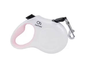 Ami Play Smycz Infini Freedom M 5m/ 15kg Biały - Smycze dla psów - miniaturka - grafika 1
