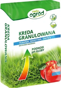 Twój Ogród Kreda mielona granulowana 10kg Twój ogród podnosi pH gleby - Nawozy ogrodnicze - miniaturka - grafika 1