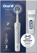 Szczoteczki elektryczne - Braun Oral-B Vitality Pro Project X Clean Xmass Biały - miniaturka - grafika 1