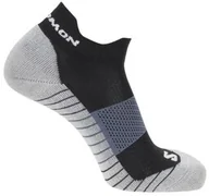 Skarpetki i podkolanówki sportowe - Skarpety Salomon Aero Ankle Black / Grissaile - miniaturka - grafika 1