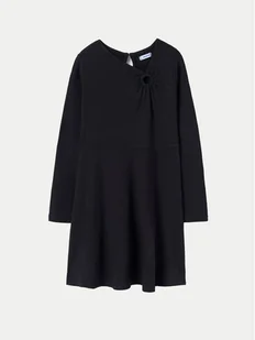 Mayoral Sukienka elegancka 7985 Czarny Regular Fit - Sukienki i spódniczki dla dziewczynek - miniaturka - grafika 1