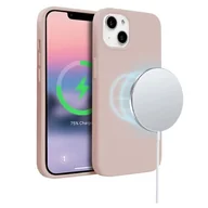 Etui i futerały do telefonów - Etui Crong Color Cover Magnetic MagSafe do iPhone 14 Piaskowy róż - miniaturka - grafika 1
