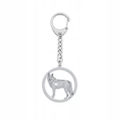 Breloki - Brelok Srebrny z Wilczak Czechosłowacki SREBRO 925 Kobieta GRAWER GRATIS - miniaturka - grafika 1