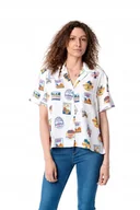 Koszule damskie - WRANGLER TOURIST SHIRT WHITE W5R3SE989 M - miniaturka - grafika 1