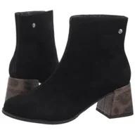 Botki damskie - Botki Czarne K7202-01/00-8 (MA1445-b) Maciejka - miniaturka - grafika 1