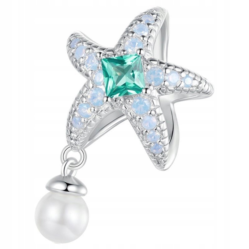 Charms Zawieszka Charms Rozgwiazda z Perłą Srebro 925 Charmsy Trusky