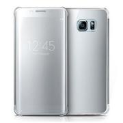 Etui i futerały do telefonów - Etui, Samsung Galaxy S6 Edge, Flip Clear View z klapką, srebrny - miniaturka - grafika 1
