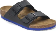 Buty dla dziewczynek - Birkenstock klapki ARIZONA KIDS BS 1029374 DESERT SOIL BLACK/ULTRA BLUE szerokość standardowa 39 - miniaturka - grafika 1