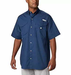 Koszulki męskie - Columbia Męska koszulka z długim rękawem Pfg Bonehead TM Ss Stal węglowa XS - grafika 1