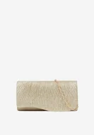 Torebki damskie - Złota Torebka o Geometrycznym Kształcie z Metaliczną Nicią Acconea - miniaturka - grafika 1