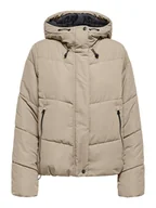 Kurtki damskie - ONLY Kurtka pikowana w kolorze beżowym - miniaturka - grafika 1