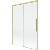 Parawany nawannowe - Mexen Rox parawan nawannowy 2-skrzydłowy rozsuwany 120 x 150 cm, transparent, złoty szczotkowany - 8C9-120-001-55-00 - miniaturka - grafika 1