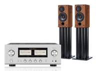 Zestawy stereo - Luxman L-505Z (srebrny) + Response D Two R (rosenut) - miniaturka - grafika 1