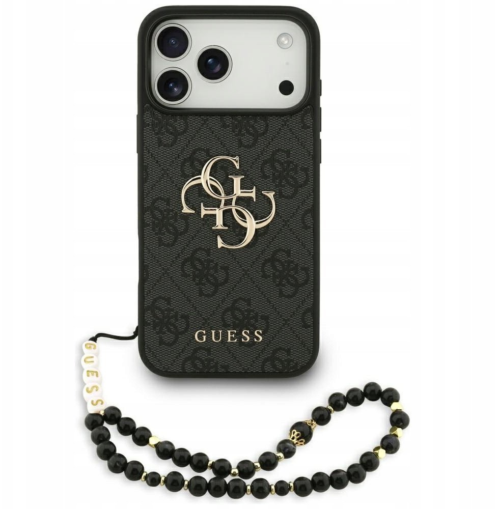 Etui Guess 4G Strap 4G Classic Logo do iPhone 17 Pro Max czarny
