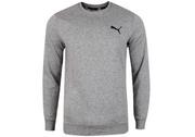 Bluzy męskie - Puma  Bluza Męska Dresowa Bawełna Ess Small Logo Crew Grey 586684 53 Xxl - miniaturka - grafika 1