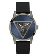 Zegarki męskie - Guess Badge zegarek męski klasyczny grafitowy GW0781G5 - miniaturka - grafika 1