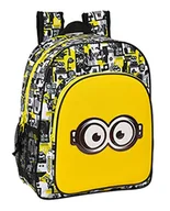 Plecaki - Safta Minionki, Biały/Czarny/Żółty, 320x120x380 mm, Plecak 640 - miniaturka - grafika 1