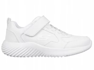 BUTY dziecięce SKECHERS sportowe 405626L-WHT lekkie białe na rzepę 27 - Buty dla dziewczynek - miniaturka - grafika 1