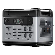 Akumulatory ogólnego zastosowania - Przenośna stacja zasilania OUKITEL P2001 Plus 2400W, bateria LiFePO4 2048Wh, 13 gniazd, 80% naładowania w godzinę - Szary+Czarny - miniaturka - grafika 1