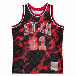 Koszulka Mitchell & Ness Marble NBA Swingman Dennis Rodman Chicago Bulls-M - Koszulki męskie - miniaturka - grafika 1