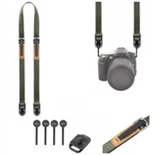 Paski, szelki, uprzęże foto - Pasek Supero Camera Strap do aparatu na szyję, ramię, regulowany, zielony - miniaturka - grafika 1