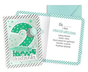 Karnet B6 Urodziny 2 chłopiec - Militaria i wojskowość - miniaturka - grafika 1