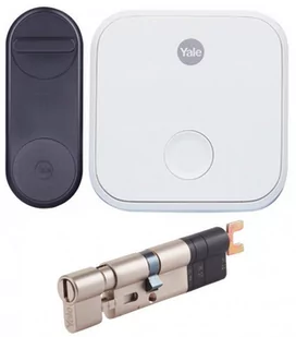 Zestaw Yale Linus® Smart Lock (Czarny) + Bridge + Wkładka - Systemy inteligentnych domów - miniaturka - grafika 1