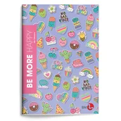 Zeszyty szkolne - Be More, Zeszyt A4, Happy, Linia, 96 Stron, 100 G. - miniaturka - grafika 1